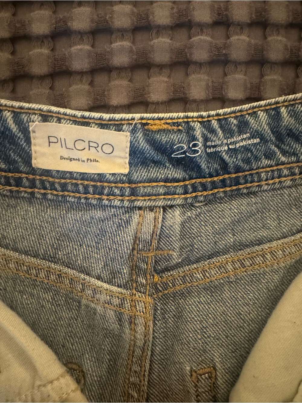 Pilcro Kenny High Rise Tapered Barrel Leg Jeans - Picture 6 of 6